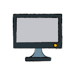 Computer monitor hardware icon vector illustration graphic design