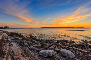 Sunrise Over Boothbay Harbor