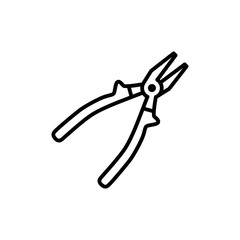 thin line pliers icon