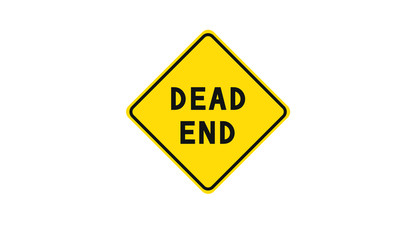 ad end warning sign ahead