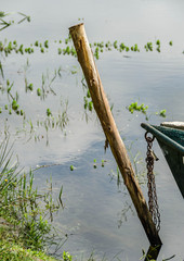 detail of boat in river