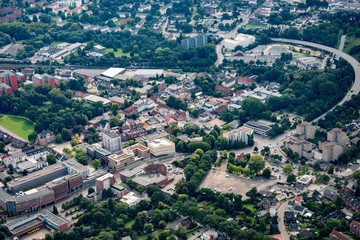 Germany from above - Hamburg, Elmshorn, Norderstedt and Hamburg