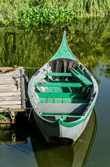 Typical boat in Tagus river, Portugal