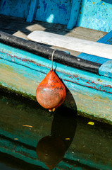 Detail of colorful boat