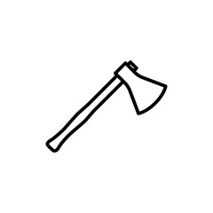 thin line ax icon