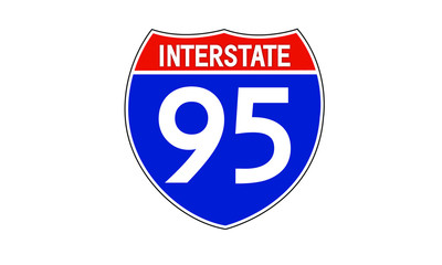 Interastate 95 traffic sign