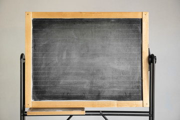 Blank blackboard with wooden frame