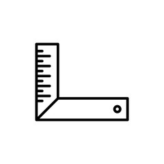 thin line setsquare icon