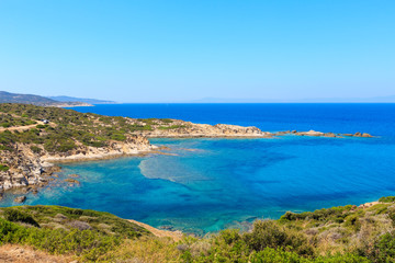 Fototapeta premium Summer sea coast (Sithonia, Greece).