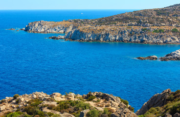 Summer sea coast (Sithonia, Greece).