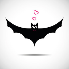 Obraz premium glückliche kleine fledermaus