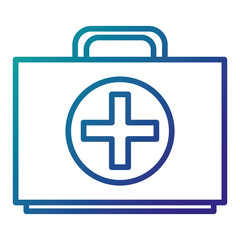 Fototapeta premium medical kit isolated icon