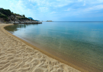 Summer sea coast (Sithonia, Greece).