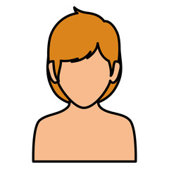 beautiful woman shirtless avatar character