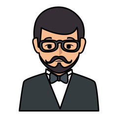 elegant businessman avatar character
