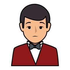 elegant businessman avatar character