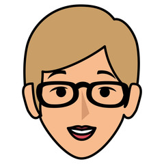 beautiful woman head avatar character