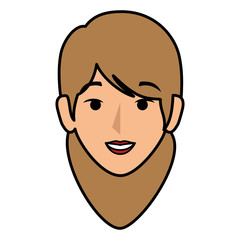 beautiful woman head avatar character