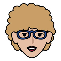 beautiful woman head avatar character