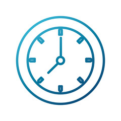 Wall clock isolated icon vector illustration graphic design
