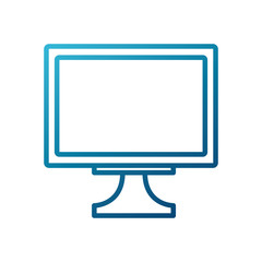Computer monitor hardware icon vector illustration graphic design