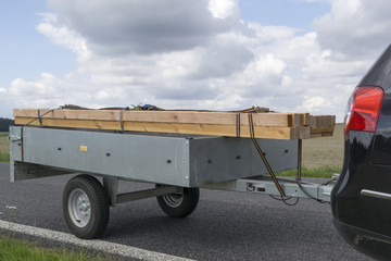 car with trailer