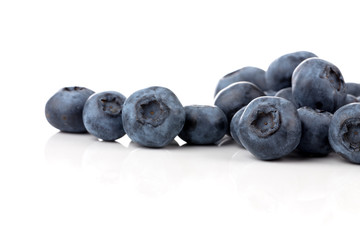 blueberries isolated close up