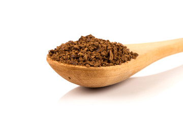 Pile of instant coffee grains