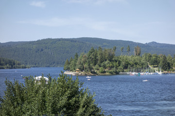 The Schluchsee lake in the German Black Forest