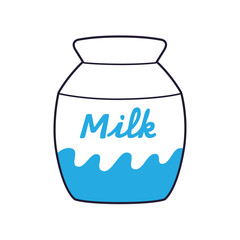 Milk carton vector isolated.