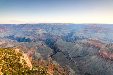 amazing view of grand canyon national park from air