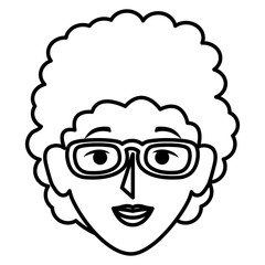 beautiful woman head avatar character