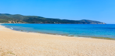 Summer sea coast (Halkidiki, Greece).