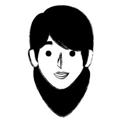beautiful woman head avatar character