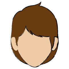 beautiful woman head avatar character