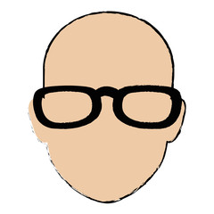 Obraz premium young man head avatar character