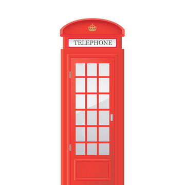 Phone booth vector illustration.