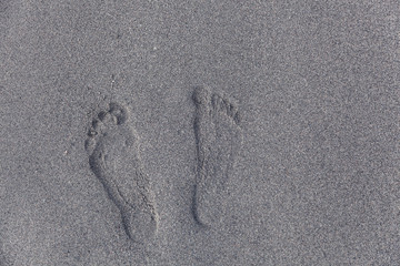 Footprints in the sand