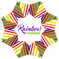 Obraz premium Rainbow background LGBT colors. Abstract geometric pattern. Vector illustration.