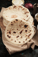 Home made Turkish pita bread