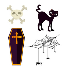 happy halloween design elements