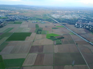 Obraz premium Landschaften aus der Luft - Eschborn & Frankfurt