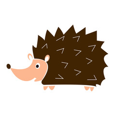 Cartoon funny hedgehog