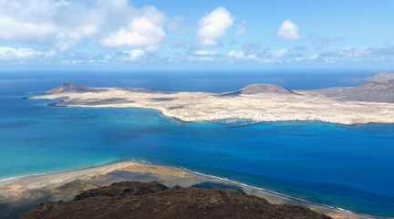 Fototapeta na wymiar Volcanic Island La Graciosa / Lanzarote / Canary Islands