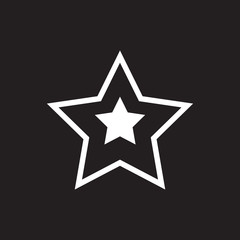 Vector star favorite or best choice icon