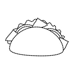 fast food taco mexican menu restaurant vector illustration