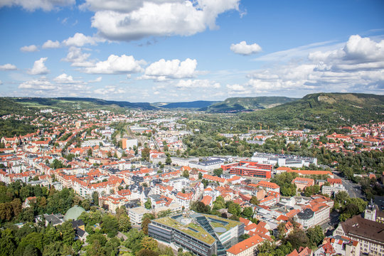 &Uuml;ber den D&auml;chern von Jena/Th&uuml;ringen