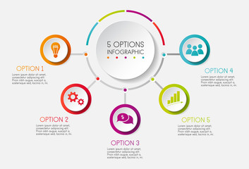 Professional 3d infographic. Vector.