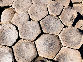Giant's Causeway in County Antrim on the north coast of Northern Ireland