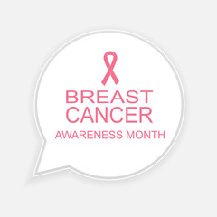 White icon, breast cancer awareness month concept design, vector illustration.